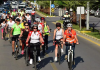 Sağlık için pedal çevirdiler